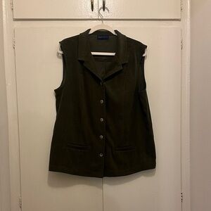 Karen Scott Dark Green Vest